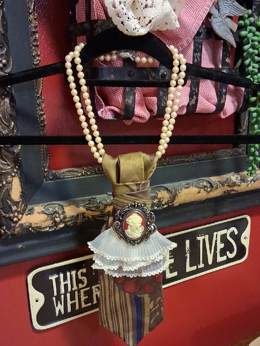 Victorian Dreams Handcrafted Menswear Tie Necklace